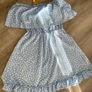 Blue Ruffle Women’s Dress